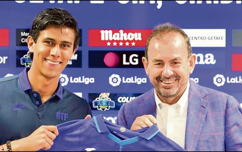 Sin explotar. El atacante mexicano no ha logrado convencer al actual técnico Enrique Sánchez Flores de que es un elemento que puede impulsar a la escuadra del Getafe. Especial