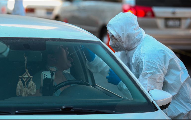 A partir del 10 de enero, la UdeG realizará mil 250 pruebas de diagnóstico de COVID-19 en 15 módulos que se ubican en la metrópoli y el resto del Estado. En la imagen, el espacio en el CUCS. EL INFORMADOR/G. Gallo