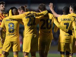 APENITAS. Barcelona se impuso 2-1 ante el Linares de la tercera división. AFP/J. Guerrero