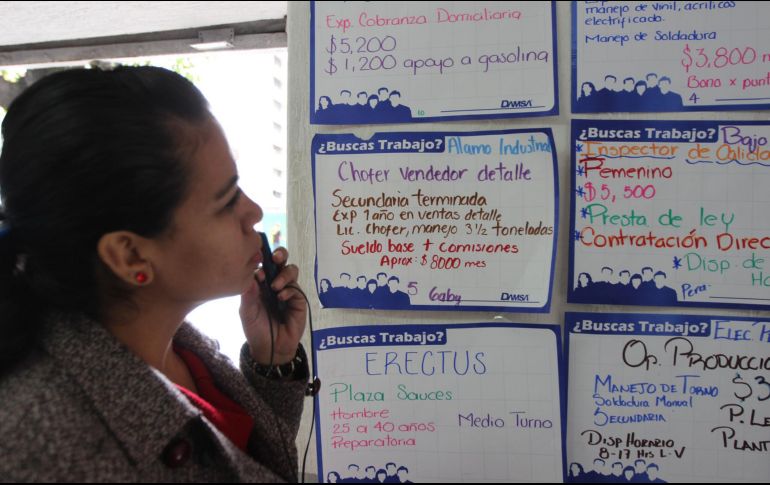 En el acumulado de 2021, Jalisco registró un aumento de 69 mil 632 empleos. EL INFORMADOR/ARCHIVO