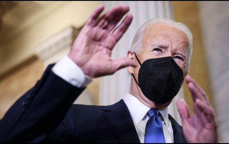 Frenar la vacuna COVID obligatoria, sería un golpe muy fuerte puesto que una de las responsabilidades más grandes del presiente Joe Biden es enfrentarse a la pandemia. AFP/ E. Hockstein