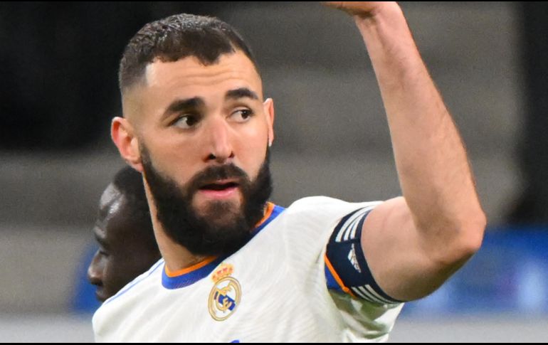 Karim Benzema. El delantero galo superó los 300 goles con el club merengue ayer ante los naranjeros. AFP