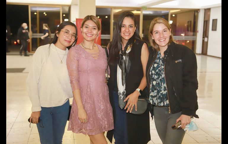 Karla Córdova, Citlali Sandoval, Ángeles Islas y Fernanda Alcaráz. GENTE BIEN JALISCO/TONY MARTÍNEZ
