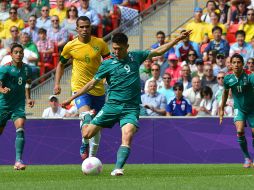 GLORIOSO. El primer tanto de Oribe Peralta cayó a los 29 segundos de juego. XINHUA/ARCHIVO