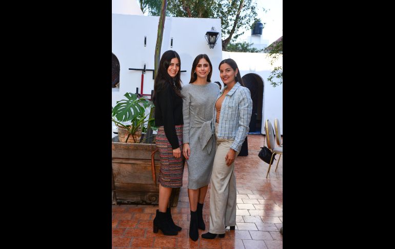 Tania Vázquez, Fernanda Guzmán y Estefania Flores.
