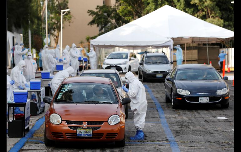 El Centro Universitario de Ciencias de la Salud es una de las sedes para la toma de muestras. EFE