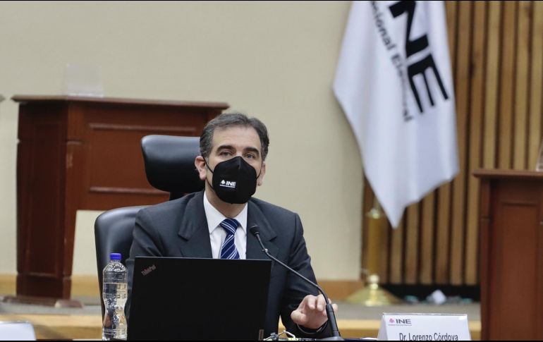Lorenzo Córdova, consejero presidente del INE, participó este jueves en el webinar 