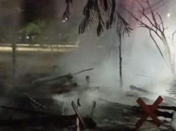 Los hechos ocurrieron en el camellón enfrente de la Glorieta de Los Naranjos, en el cruce de las calles Diamante e Islote. ESPECIAL /