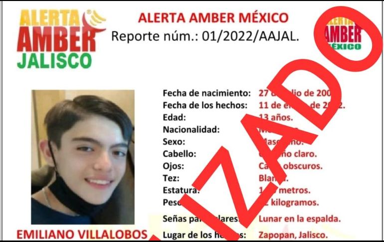 El joven había sido reportado como desaparecido hace siete días. ESPECIAL