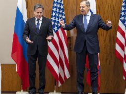 El secretario de Estado estadounidense, Antony Blinken, se reunió el viernes en Ginebra con su homólogo ruso, Serguéi Lavrov, en un momento de máxima tensión entre Moscú, por un lado, y Washington y sus socios europeos, por otro. EFE / M. Trezzini