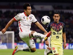 Gilberto Adame afirma que el América fue superior al Atlas en lo futbolístico. EFE / J. Méndes