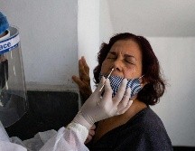 Desde el pasado jueves 20 de enero el reporte de casos confirmados se ha mantenido por arriba de los 3 mil 500 positivos. AFP/C.Hernández