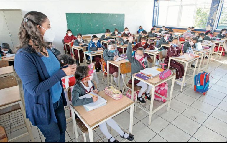 Autoridades documentaron una tasa baja de contagios en la primera semana de regreso a las aulas. EL INFORMADOR/A. Camacho