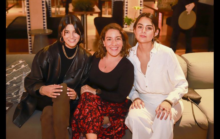 Regina Cuesca, Estela Martínez y Miriam Matesanz. GENTE BIEN JALISCO/ANTONIO MARTÍNEZ