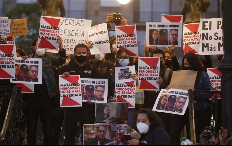 Según la organización Reporteros Sin Fronteras, al menos siete periodistas fueron asesinados en México en 2021. EFE / ARCHIVO