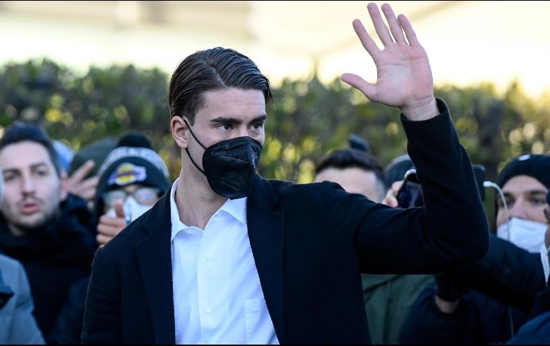 KILLER. Vlahović ha anotado 20 goles en 24 partidos en todas las competiciones para la Fiorentina este curso. AP/F. Ferrari