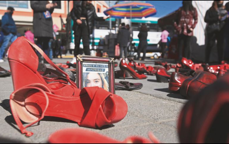 Activistas protestaron ayer en Ciudad Juárez para exigir acciones ante desapariciones. EFE/L. Torres