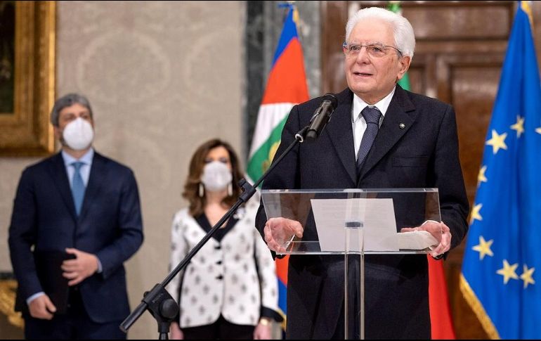 Sergio Mattarella concluye su primer mandato el 3 de febrero. EFE/Quirinale Palace Press Office
