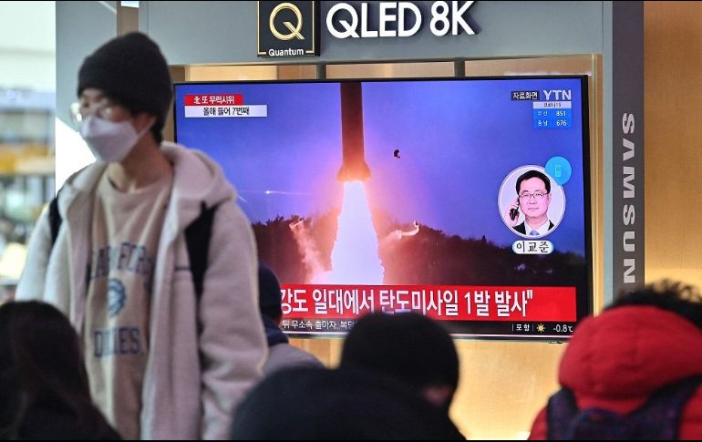 Esta semana, Pyongyang realizó dos ensayos de proyectiles, y ha llevado a cabo otros cuatro este mes. AFP/J. Yeon-je