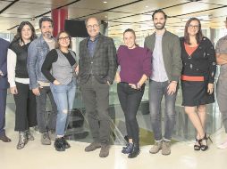 De izquierda a derecha: Jorge Vallejo, Bego Rubio, Joaco Maldonado, Rita Figueroa, José Alberto Terán, Lorena Salmerón, Andrés Terán, Liz Lara y Óscar Evia. ESPECIAL