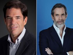 Fotografía divulgada por TelevisaUnivision donde aparecen el presidente ejecutivo de su Junta Directiva, Alfonso de Angoitia (i), y su director general, Wade Davis (d). EFE