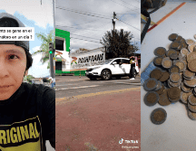 En apenas unas cuantas horas este joven reunió cerca de 400 pesos recibiendo monedas en un semáforo. TikTok: @alexstylers