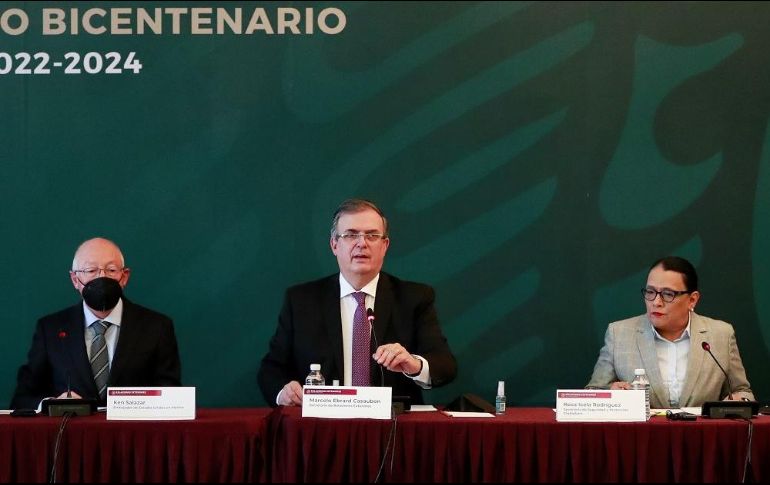 Ebrard presumió que se cuenta ya con el apoyo de procuradores de 13 estados de EU, así como 26 fiscales de distrito de 17 estados. EFE/J. Méndez