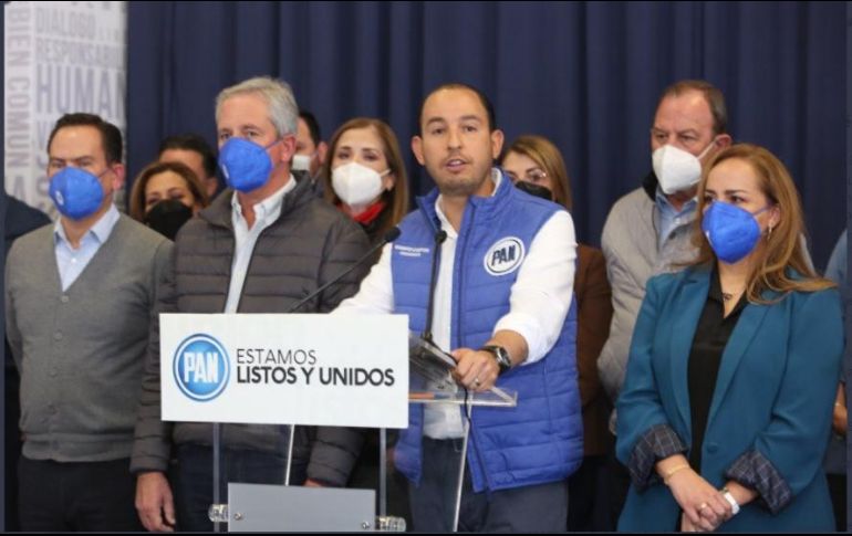 Marko Cortés afirmó que el PAN busca conseguir la gubernatura y las 39 alcaldías del estado de Durango.TWITTER/ @MarkoCortes