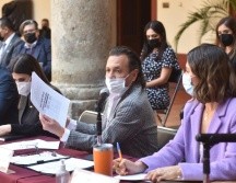 Lemus aprovechó su visita al Poder Legislativo para solicitar el aval a la restructuración de la deuda autorizada por el Ayuntamiento. ESPECIAL