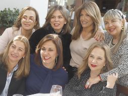 Eva Maldonado, Catalina Olea, Elena Bueno, Carmen De Hernández, Rosario Sáenz Fernández, Gaby Bracamontes y Silvia Hernández. GENTE BIEN JALISCO/ CLAUDIO JIMENO