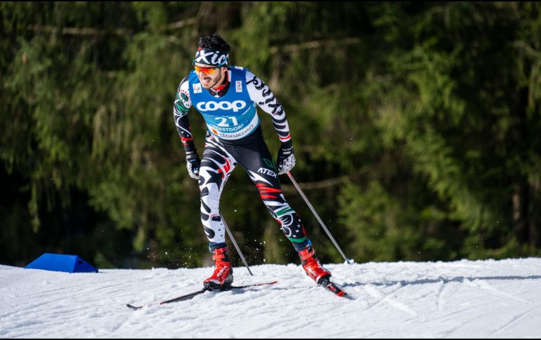 Jonathan Soto participará el 11 de febrero en la prueba de 15 kilómetros estilo clásico a la 01:00 AM. TWITTER/@COM_Mexico