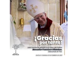 Será hasta este viernes por la mañana cuando la Diócesis de a conocer detalles de las exequias del prelado de la Iglesia Católica. TWITTER / @diocesisaltillo