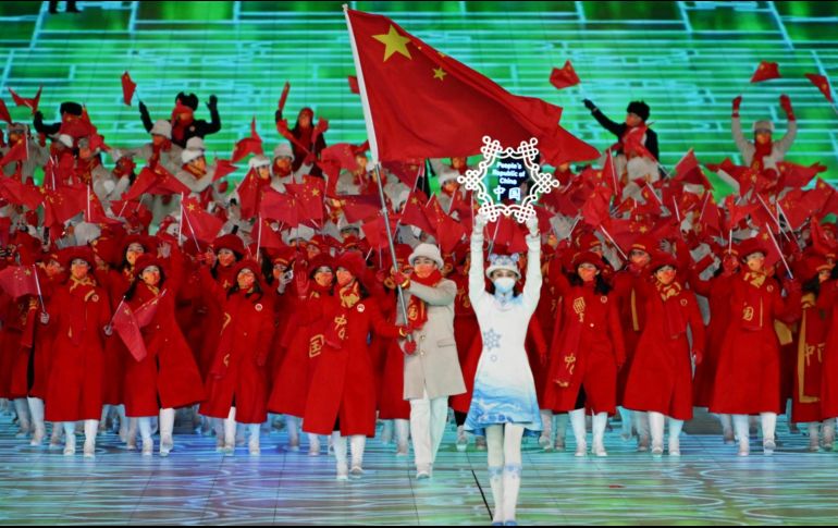 Grecia, país cuna del olimpismo, abrió el desfile y, como mandan las normas, lo cerró la numerosa delegación local. AFP / M. Vatsyayana