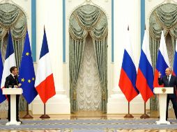 Macron advirtió durante la conferencia con Putin que 