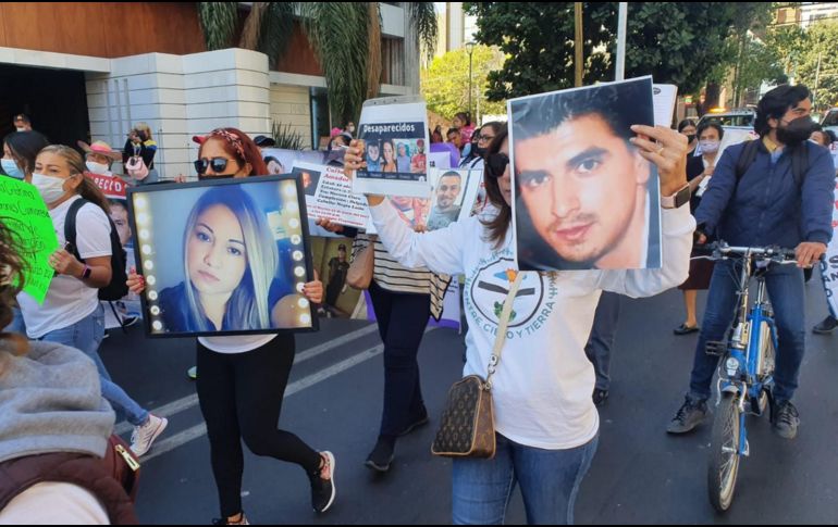 Familias pidieron a las autoridades del Estado que lleven a cabo las acciones necesarias para dar respuesta a la situación de las desapariciones en Jalisco. EL INFORMADOR / A. Navarro