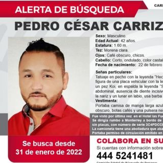 Reportan desaparición de "El Mijis"; ya hay ficha de búsqueda