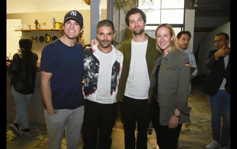 Christian Rojas, Juan Pablo Jim, Javier Estevez y Valentina Collado. GENTE BIEN JALISCO/ANTONIO MARTÍNEZ