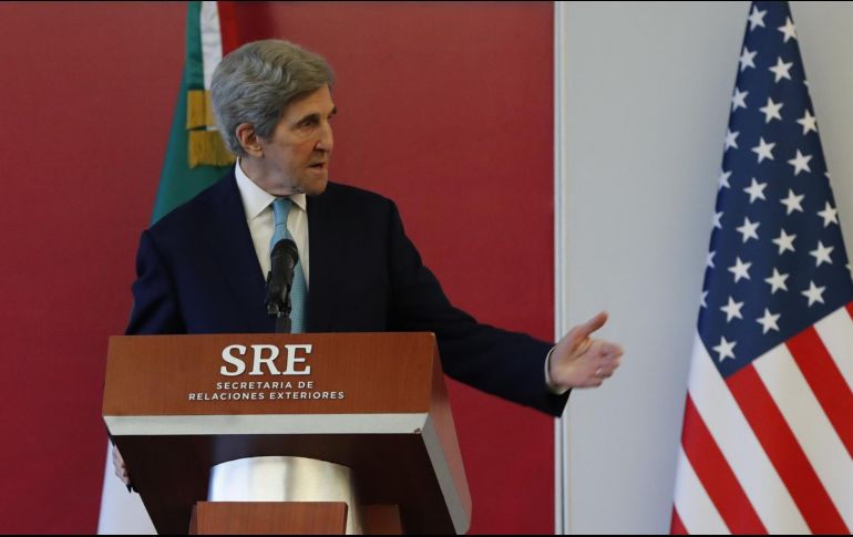 Kerry sostendrá el miércoles tres reuniones. Una de ellas con AMLO, otra en la Cancillería con Ebrard, y una más con el secretario de Hacienda, Rogelio Ramírez de la O. EFE / J. Méndez