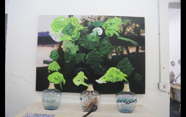 Obra en el estudio Sarabia. GENTE BIEN JALISCO/CLAUDIO JIMENO