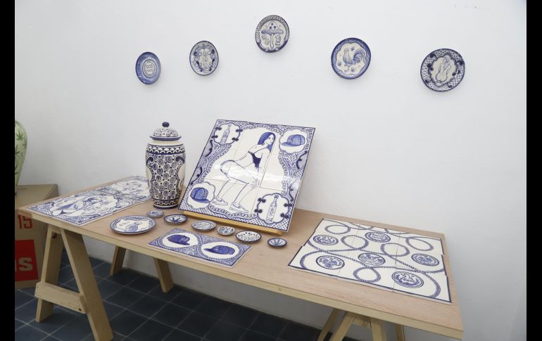 Obra en el estudio Sarabia. GENTE BIEN JALISCO/CLAUDIO JIMENO