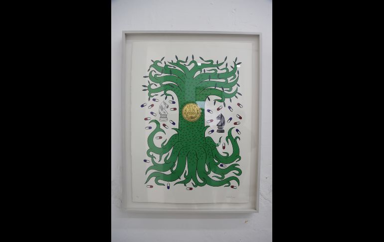 Obra en el estudio Sarabia. GENTE BIEN JALISCO/CLAUDIO JIMENO