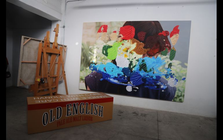 Obra en el estudio Sarabia. GENTE BIEN JALISCO/CLAUDIO JIMENO