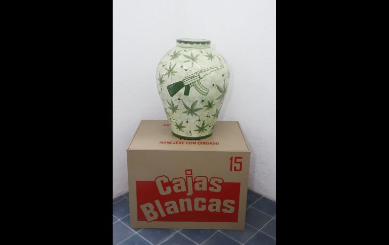 Obra en el estudio Sarabia. GENTE BIEN JALISCO/CLAUDIO JIMENO