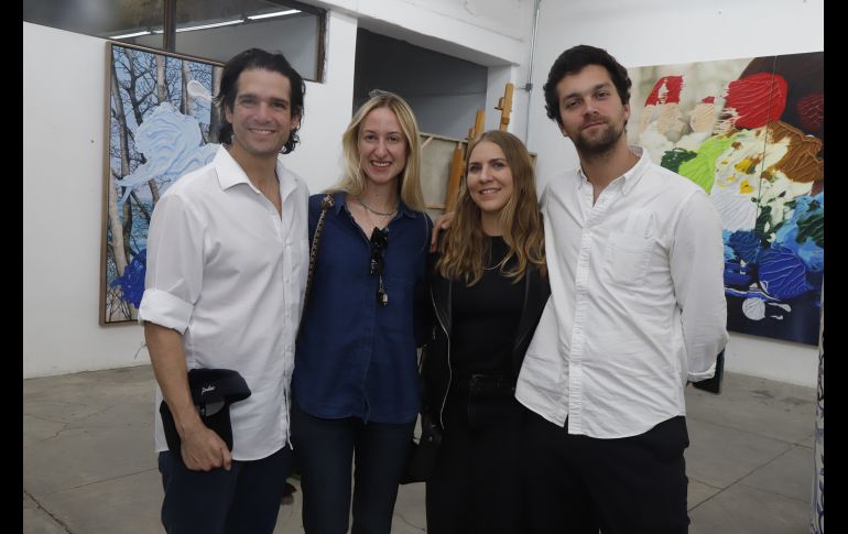 Christian Rojas, Valentina Collado, Bettina Kilo y Javier Estévez. GENTE BIEN JALISCO/CLAUDIO JIMENO