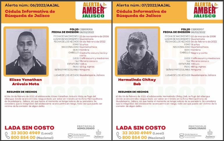 Según se señala en sus cédulas informativas, “se considera que la integridad de los adolescentes se encuentra en riesgo