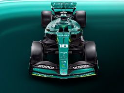 El nuevo monoplaza de Aston Martin rodará este viernes por primera vez a la pista en un rodaje de 100 kilómetros.  TWITTER / @AstonMartinF1