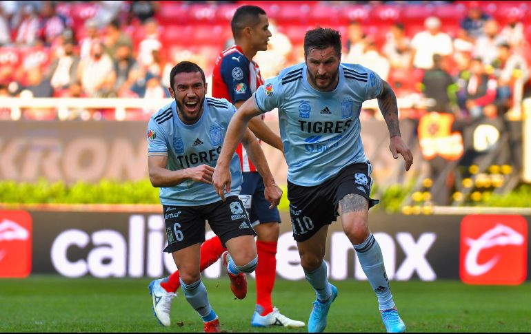 SE LUCE. André-Pierre Gignac sumó un golazo más a su larga lista y lo hizo una vez más ante Chivas. IMAGO7