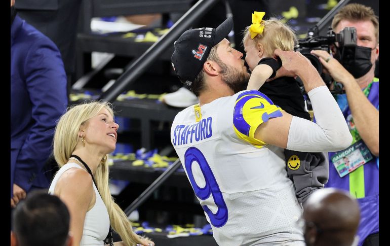 PROMESA. Matthew Stafford le había prometido el título a su familia. AFP/A. Lyons