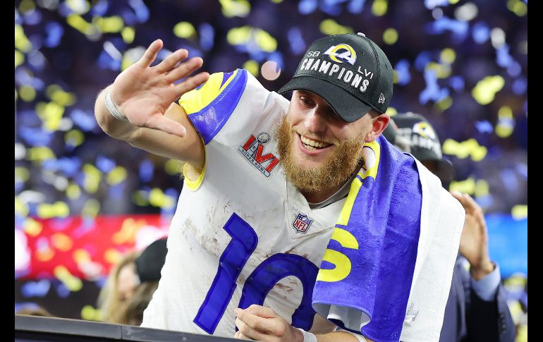 MVP. Cooper Kupp fue nombrado el MVP del Super Bowl. AFP/K. COX