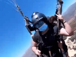 La angustia se apoderó de una turista y dos instructores en un parque chileno. TWITTER: @difamadores